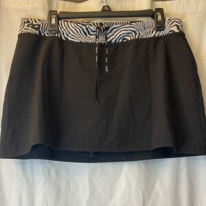 Fila Sport Women Live In Motion Athletic Skort Zebra Waistband Y2K Style Sz L